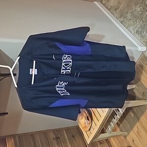 Mens size 46 full button embroidered washington huskies baseball jersey